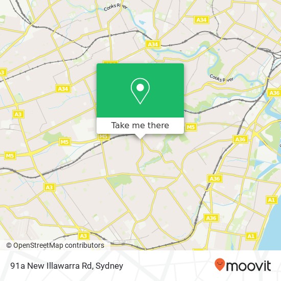 91a New Illawarra Rd map