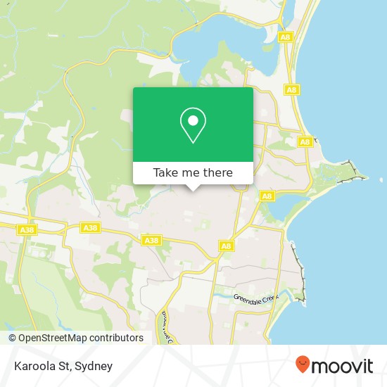 Karoola St map