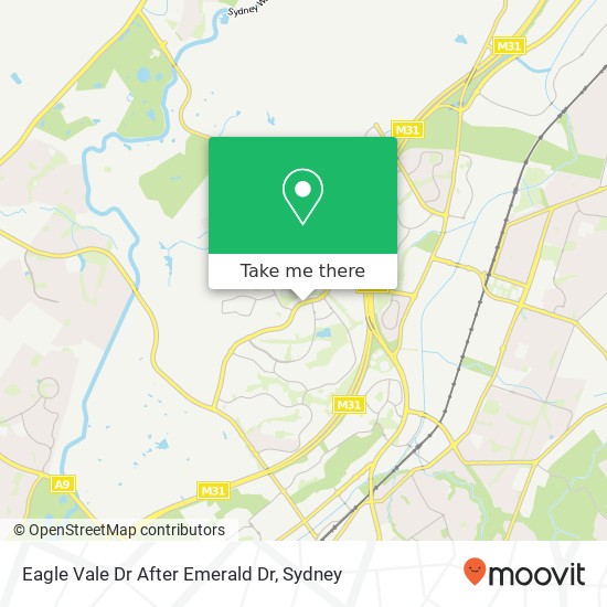 Eagle Vale Dr After Emerald Dr map