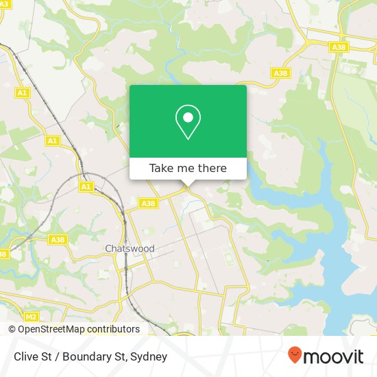 Mapa Clive St / Boundary St