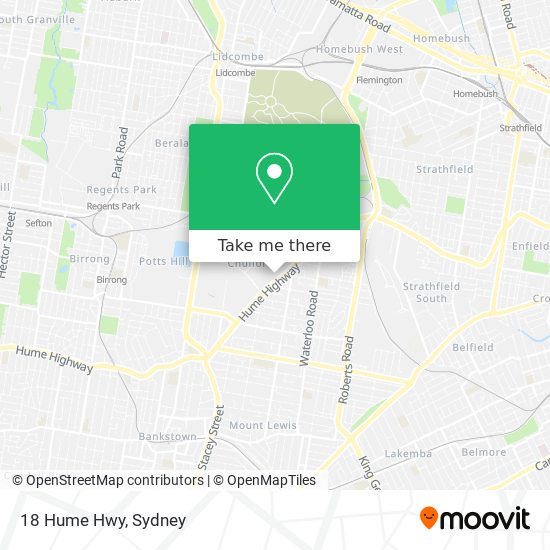 18 Hume Hwy map