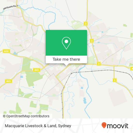 Mapa Macquarie Livestock & Land