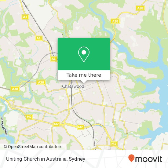 Mapa Uniting Church in Australia