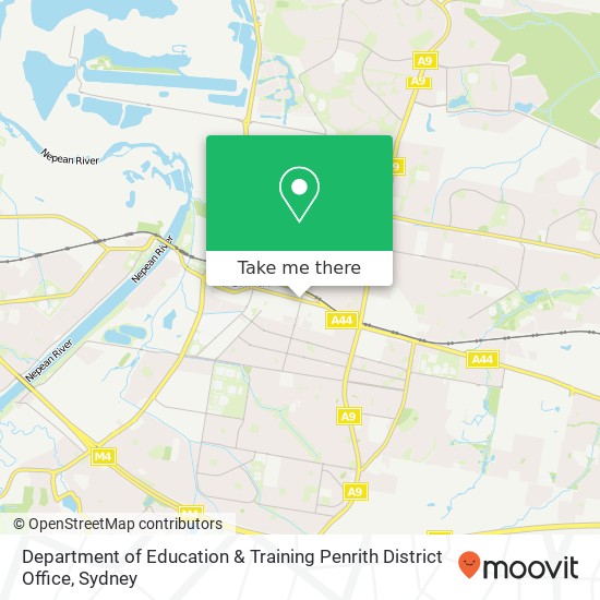 Department of Education & Training Penrith District Office map