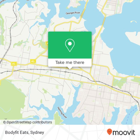 Bodyfit Eats map