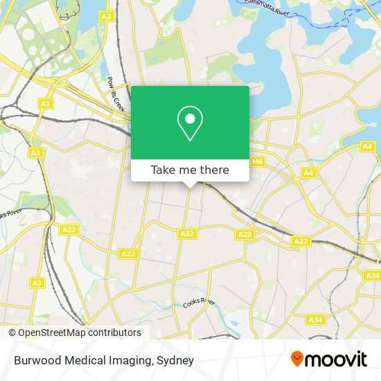 Mapa Burwood Medical Imaging