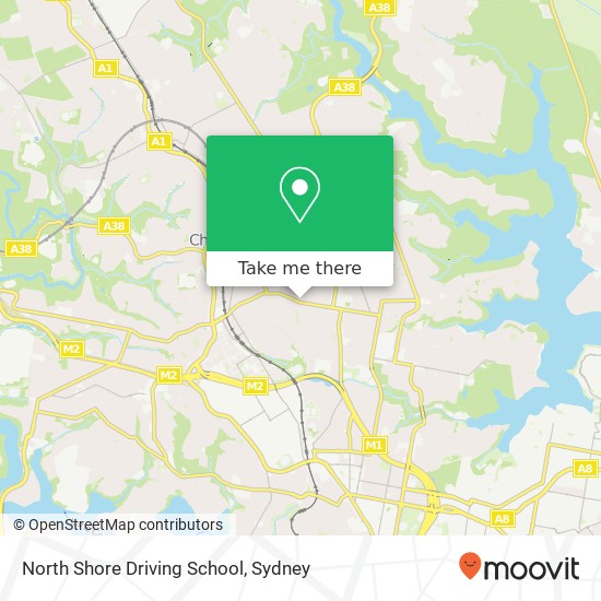 North Shore Driving School map