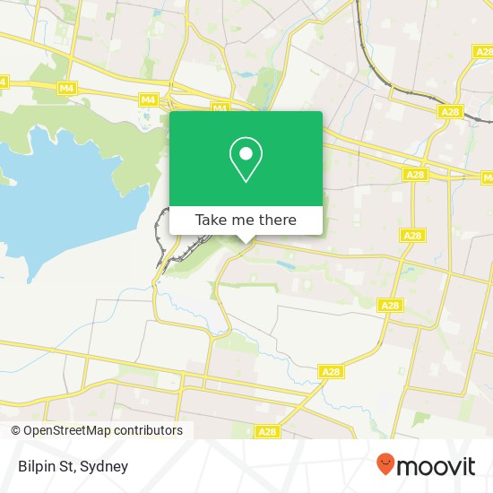 Mapa Bilpin St