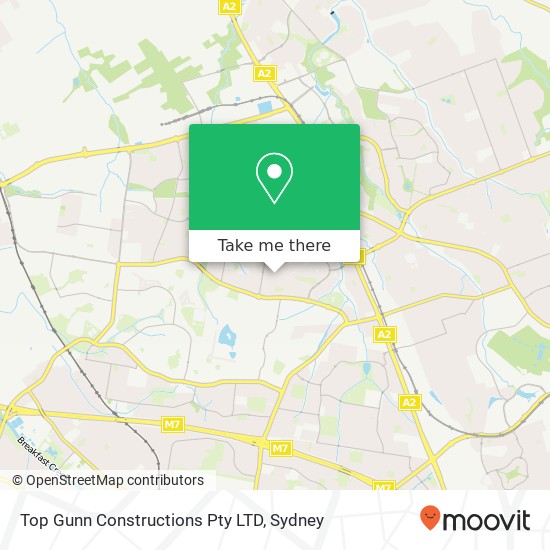 Top Gunn Constructions Pty LTD map