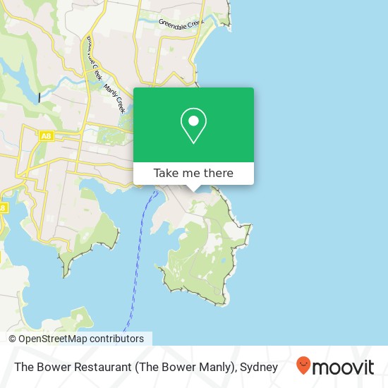 The Bower Restaurant (The Bower Manly) map