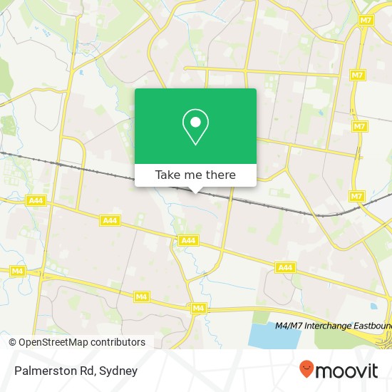 Palmerston Rd map
