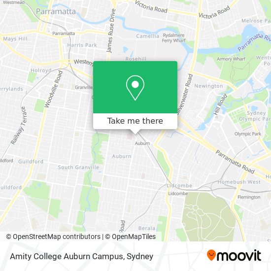 Amity College Auburn Campus map