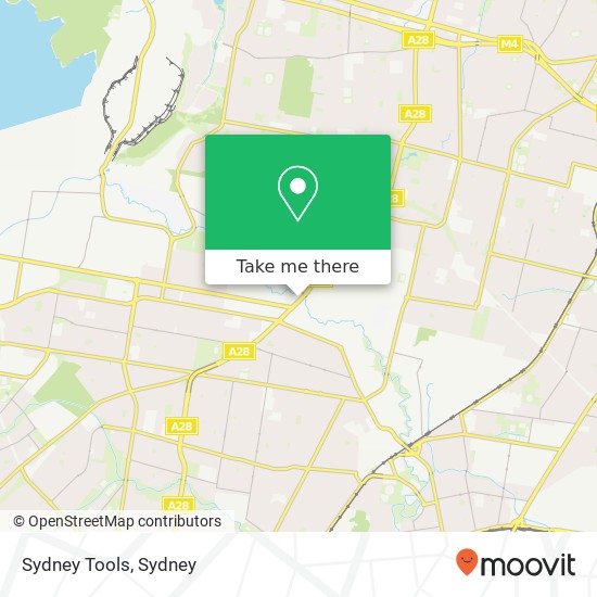 Sydney Tools map