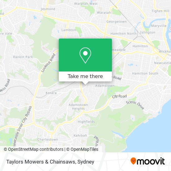 Taylors Mowers & Chainsaws map