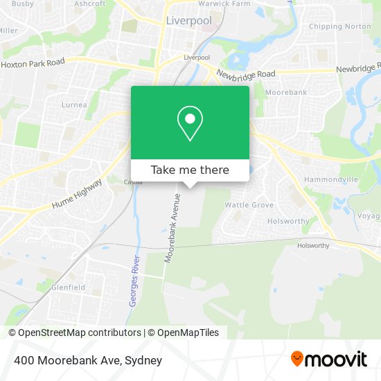 400 Moorebank Ave map