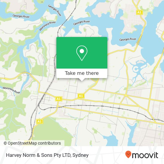 Harvey Norm & Sons Pty LTD map