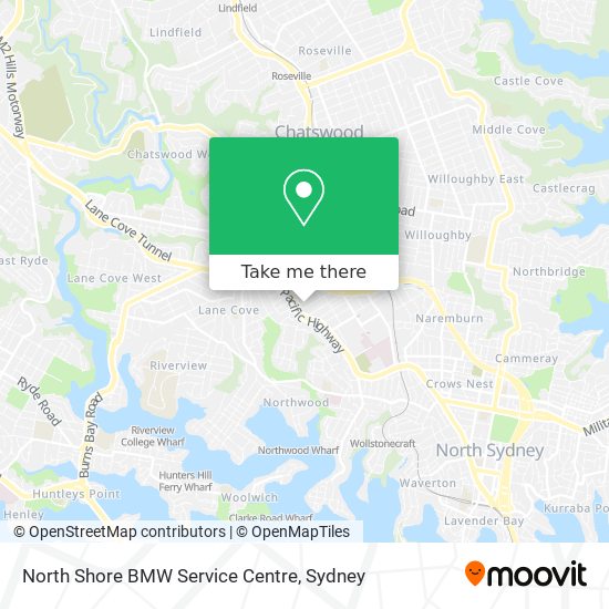 Mapa North Shore BMW Service Centre