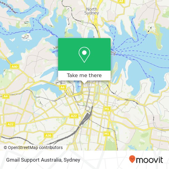 Mapa Gmail Support Australia