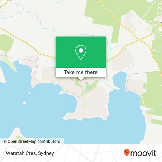 Waratah Cres map