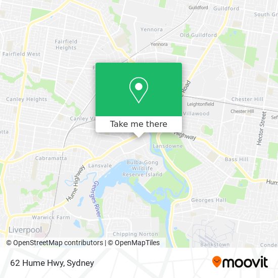 62 Hume Hwy map