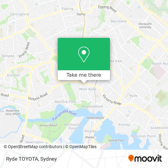 Ryde TOYOTA map