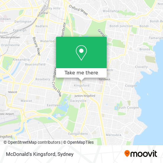 McDonald's Kingsford map