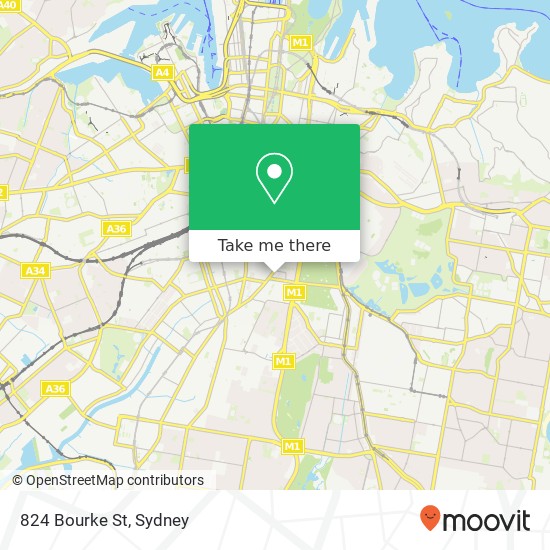 Mapa 824 Bourke St