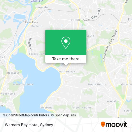 Warners Bay Hotel map