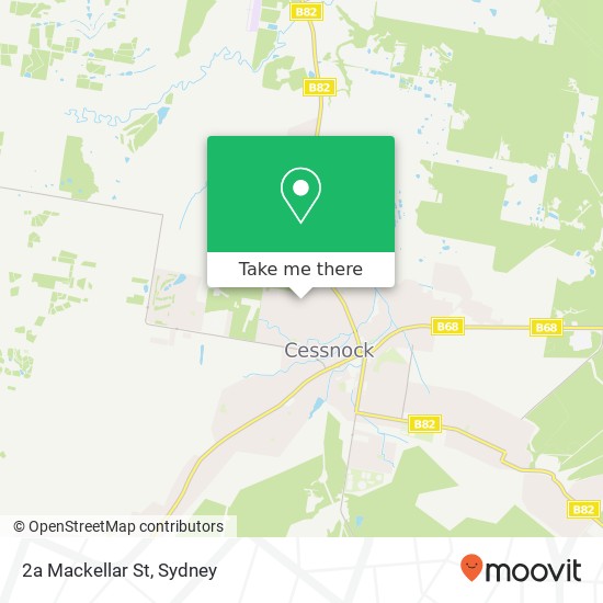 2a Mackellar St map