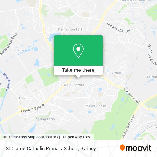 Mapa St Clare's Catholic Primary School