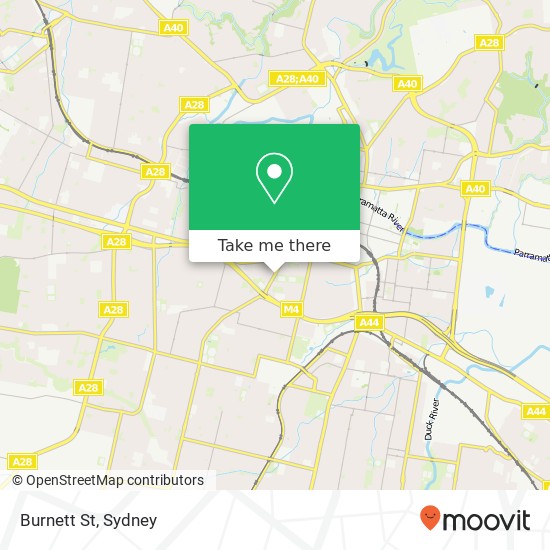 Mapa Burnett St