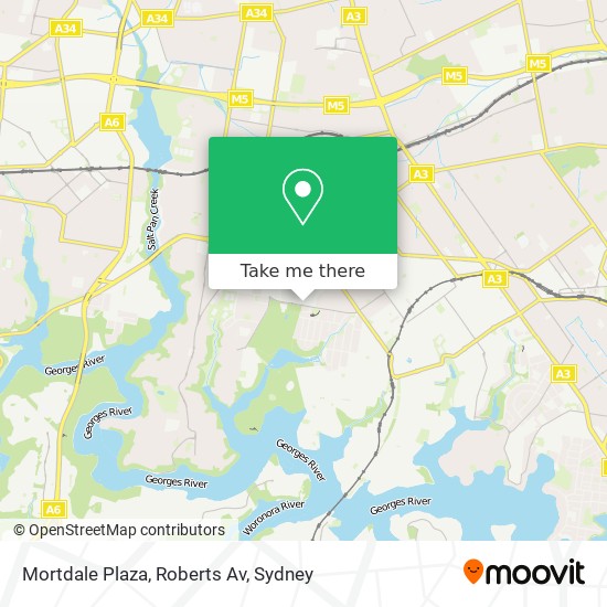 Mortdale Plaza, Roberts Av map