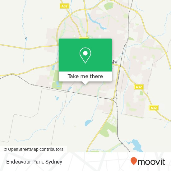Endeavour Park map