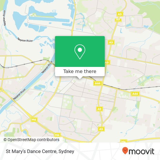 Mapa St Mary's Dance Centre