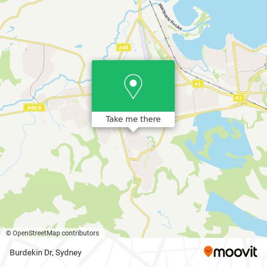 Burdekin Dr map