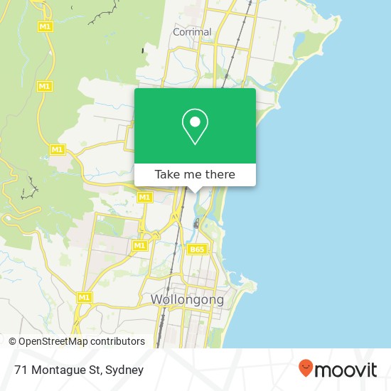 Mapa 71 Montague St