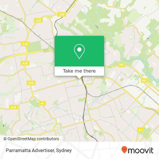 Parramatta Advertiser map