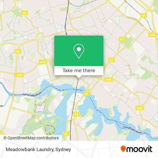 Meadowbank Laundry map