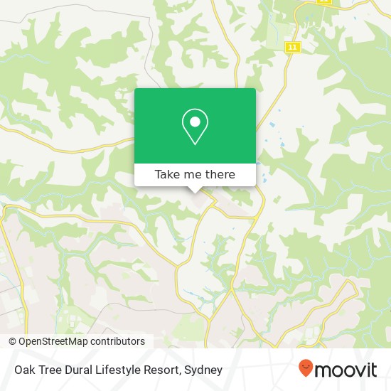 Oak Tree Dural Lifestyle Resort map