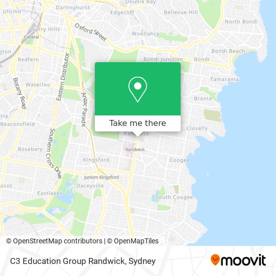 C3 Education Group Randwick map