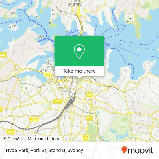 Mapa Hyde Park, Park St, Stand B