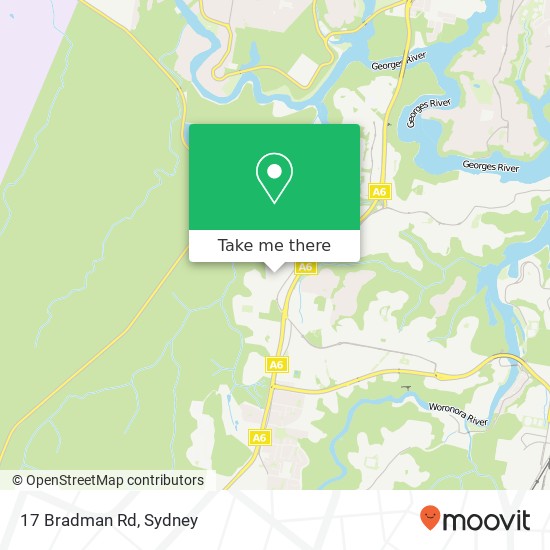 17 Bradman Rd map