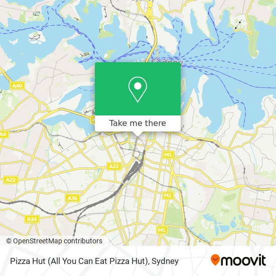 Mapa Pizza Hut (All You Can Eat Pizza Hut)