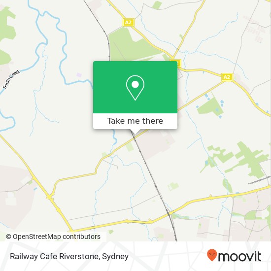 Railway Cafe Riverstone map