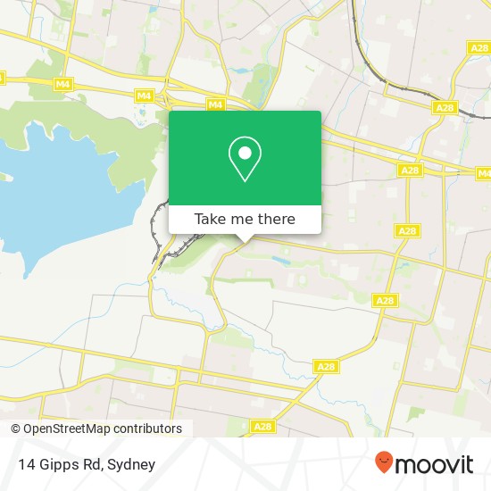 14 Gipps Rd map