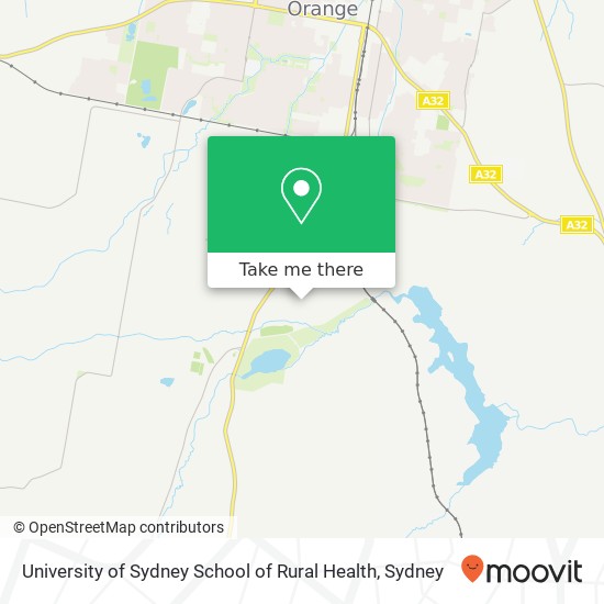 University of Sydney School of Rural Health map