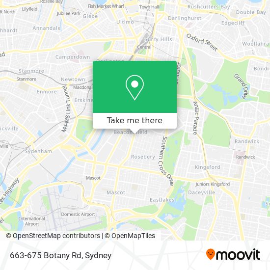 Mapa 663-675 Botany Rd