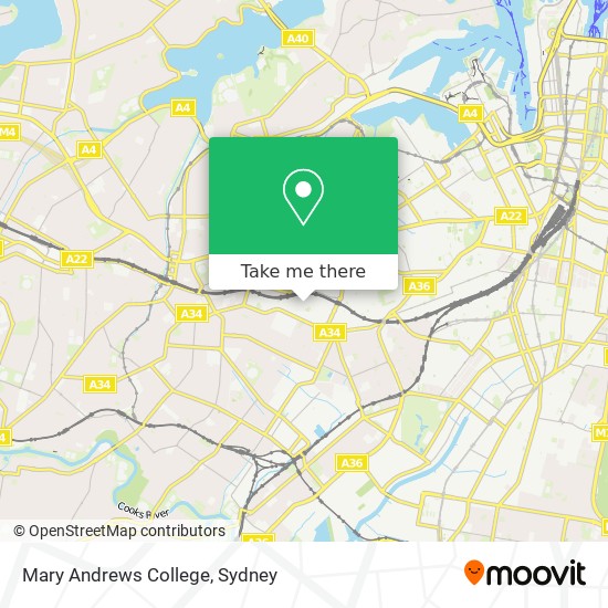 Mary Andrews College map