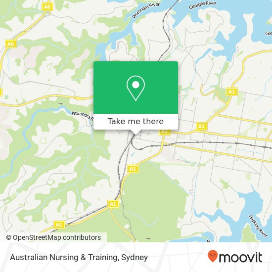 Australian Nursing & Training map