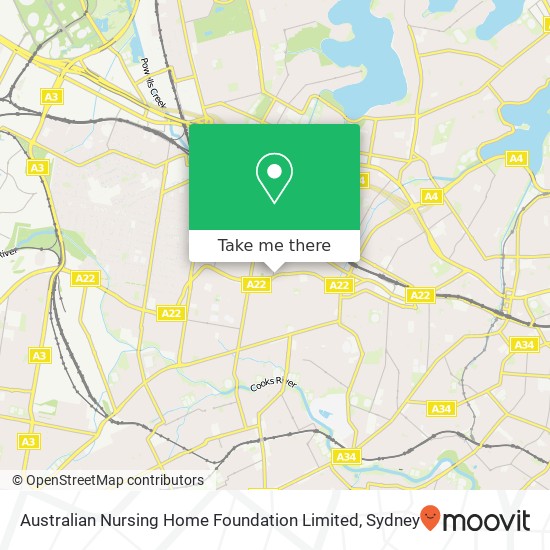 Australian Nursing Home Foundation Limited map